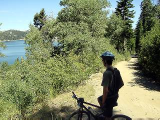 View of Marlette Lake from the top of North Canyon Trail