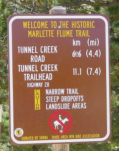 Flume Trail sign