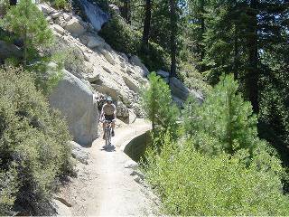 Riding along sheer drop offs 