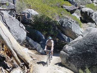 Here's Dave riding the Flume Trail